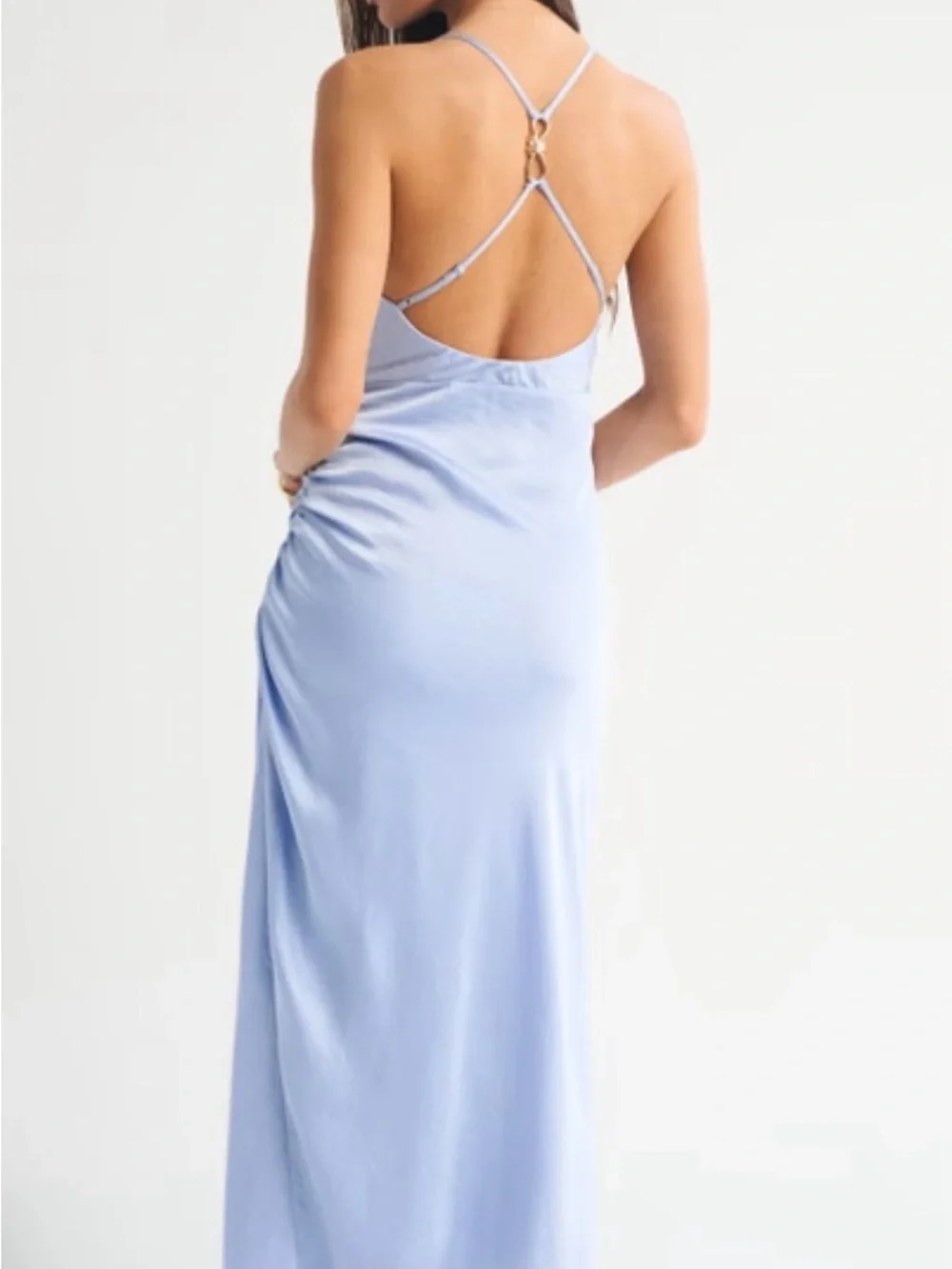 Abercrombie & Fitch Open-Back Hardware Maxi Dress